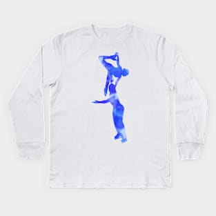 Figure skating pair lift Kids Long Sleeve T-Shirt